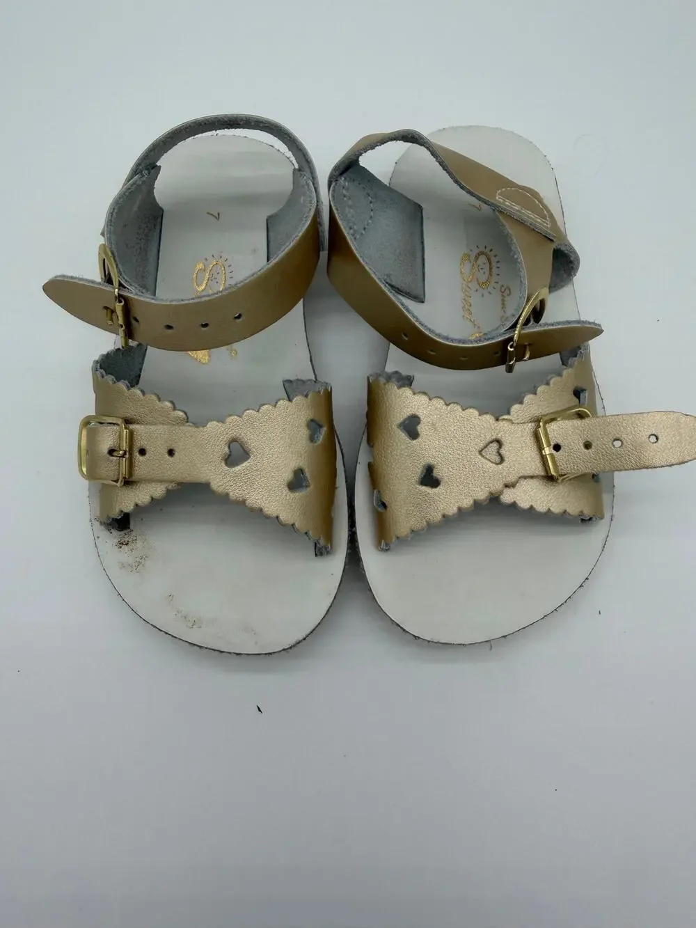 Sun san sweetheart gold sandal toddler 7